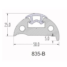 ΠΡΟΦΙΛ PVC ΓΙΑ ΠΟΛΥΕΣΤΕΡΙΚΑ ΣΚΑΦΗ (00835-B) ΠΡΟΦΙΛ PVC ΓΙΑ ΠΟΛΥΕΣΤΕΡΙΚΑ ΣΚΑΦΗ (00835-B)