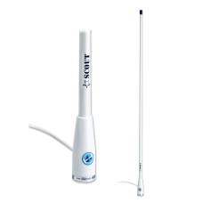 ΚΕΡΑΙΑ VHF 1,0Μ 3dB ΛΕΥΚΗ FIBERGLASS KS-21