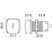 ΠΡΙΖΑ USB ΔΙΠΛΗ TYPE A & TYPE C 12/24V 6Α SCANSTRUT ΠΡΙΖΑ USB ΔΙΠΛΗ TYPE A & TYPE C 12/24V 6Α SCANSTRUT