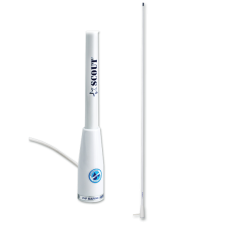 ΚΕΡΑΙΑ VHF 1,5M 3dB ΛΕΥΚΗ FIBERGLASS KS-22