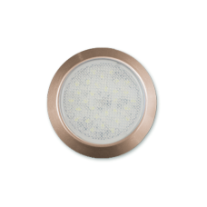ΠΛΑΦΟΝΙΕΡA 18 LED (12 ΛΕΥΚΑ & 6 ΜΠΛΕ) 69ΜΜ SLIM ΠΛΑΣΤΙΚΗ ΧΡΥΣΗ