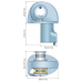 ΕΡΓΑΤΗΣ ΑΓΚΥΡΑΣ EAGLE 1000W/12V 8MM ΜΕ ΤΥΜΠΑΝΟ Ε3 QUICK