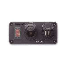 ΠΑΝΕΛ ΑΔΙΑΒΡΟΧΟ BLUE SEA 12V, 2.1A x2 USB 4363 ΠΑΝΕΛ ΑΔΙΑΒΡΟΧΟ BLUE SEA 12V, 2.1A x2 USB 4363