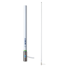 ΚΕΡΑΙΑ VHF HIGH PERFORMANCE 2,4M 6dB ΛΕΥΚΗ FIBERGLASS KS-43