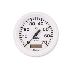 ΣΤΡΟΦΟΜΕΤΡΟ 7000 RPM & ΩΡΟΜΕΤΡΟ ΛΕΥΚΟ FARIA ΣΤΡΟΦΟΜΕΤΡΟ 7000 RPM & ΩΡΟΜΕΤΡΟ ΛΕΥΚΟ FARIA