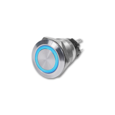ΔΙΑΚΟΠΤΗΣ (ON)-OFF ΠΑΤΗΤΟΣ ΜΠΛΕ LED ΙΝΟΧ BLUE SEA