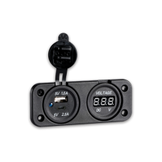ΒΟΛΤΟΜΕΤΡΟ ΨΗΦΙΑΚΟ 8-32V ΜΕ ΔΙΠΛΗ ΘΥΡΑ USB A+C